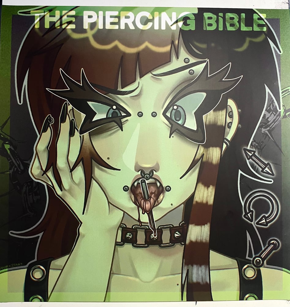 Image of  Kira Piercing Bible print 💉PREORDER