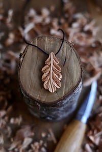 Image 2 of Oak Leaf — Pendant Necklace 