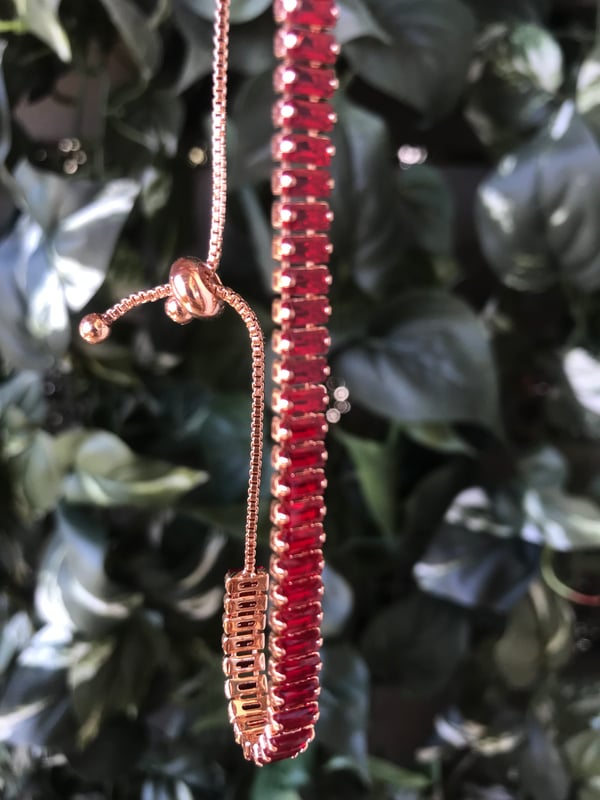Image of Emerald Cut Tennis Bracelet