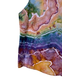 Image 8 of ♻️ UPCYCLED 1X Plus Knit Tank in Autumn Geode Ice Dye