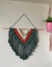 Image of Tri-color macrame wall hanging