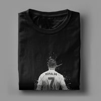 Image 5 of Cristiano Ronaldo CR7 T-Shirt Men Women Novelty Pure Cotton Tee Shirt Round Collar Short Sleeve T Sh