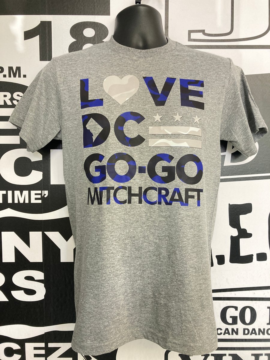 Image of LOVE DC GOGO Blue Grey Camo Tshirt