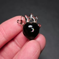 Image 2 of MEDIUM "LOVE YOU TO THE MOON AND BACK" ANATOMICAL HEART PENDANT 1