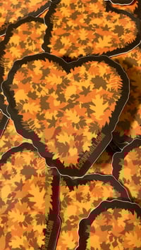 Image 3 of “Autumn Love” Die-Cut Sticker