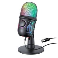 Image 1 of USB Gaming Microphone with RGB & Noise Reduction