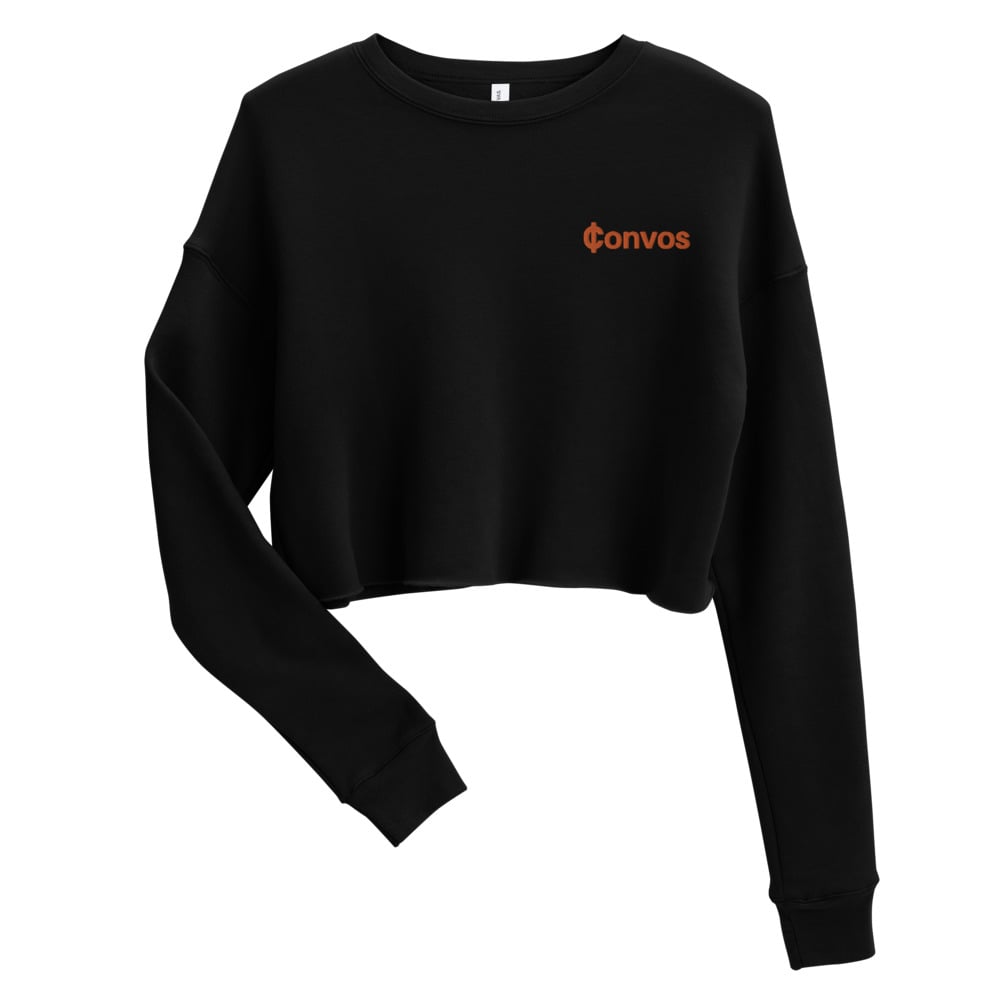 Orange discount cropped sweatshirt