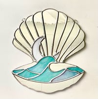 Image 5 of Stained Glass Shell Mirror