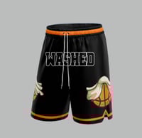 Washed basketball shorts
