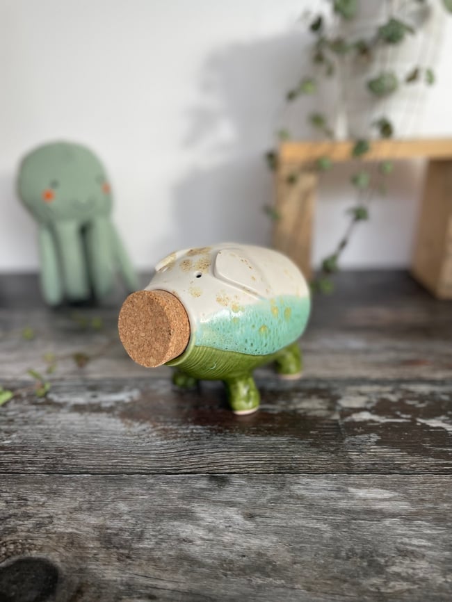 Green Piggy Bank