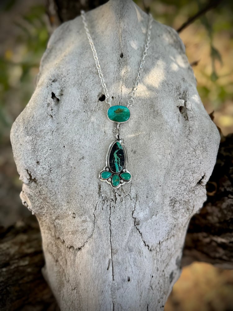 Image of Blackjack & Royston Turquoise Necklace