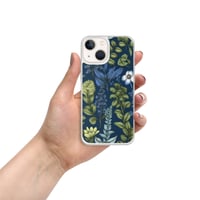 Image 16 of Art Nouveau Inspired Blue Boho Floral Clear Case for iPhone®