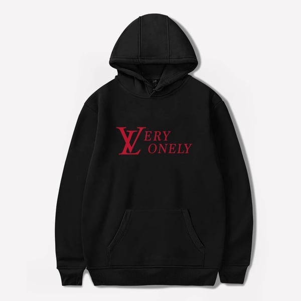 Image of Very Lonely Hoodie - red/black