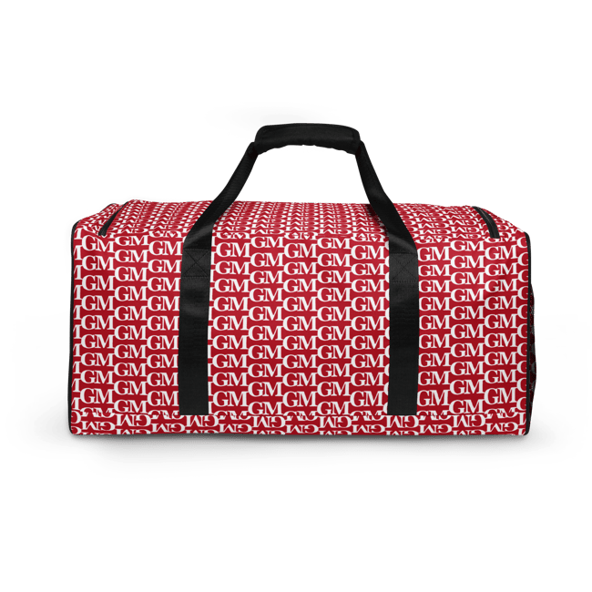 Red Gm Duffle bag