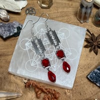 Image 1 of Dripping Blade Earrings 