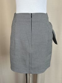 Image 3 of ZARA tie front houndstooth mini skirt