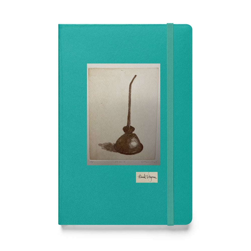 Oil Can Etching, 1973 Virgona Hardcover bound notebook