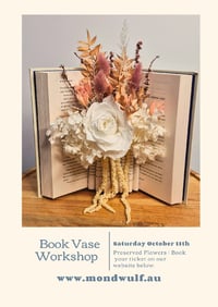 Image 1 of Preserved Flower Book Vase Workshop