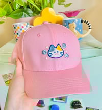 Image 2 of floral kitty hat