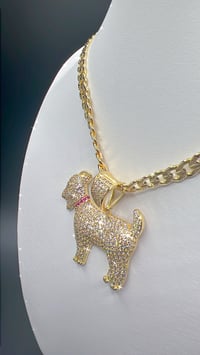 Image 5 of GOLD DIAMOND GOAT NECKLACE