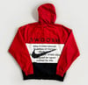 Nike Double Swoosh Windbreaker Sz M (Red/White/Black)