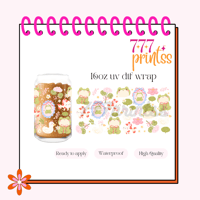 Coquette Frogs UV DTF Cup wrap