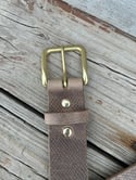 Horween Leather Belt - Natural Hatch Grain Chromexcel - 1.5"