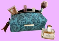 Image 4 of Teal boho makeup bag