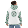 RAFFIA GREEN N' WHITE - METRO COUTURE UNISEX HOODIE COLLECTION 