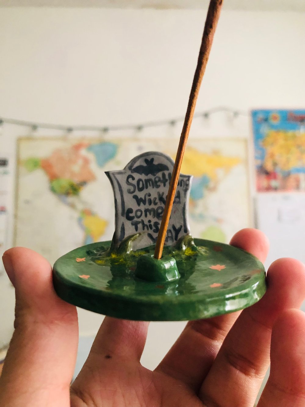 Image of Something wicked comes this way Incense burner