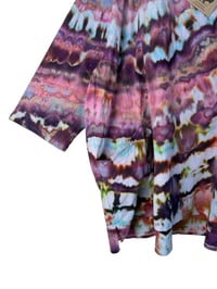 Image 3 of 2XL Cotton Woven Forager Top in Earthy Warm Agate Ice Dye