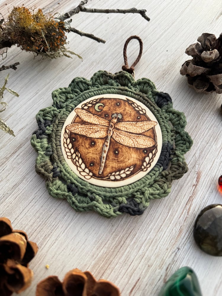 Zen Dragonfly Wood Burning