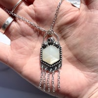 Image 2 of Handmade Sterling Silver White Moonstone Pendant 