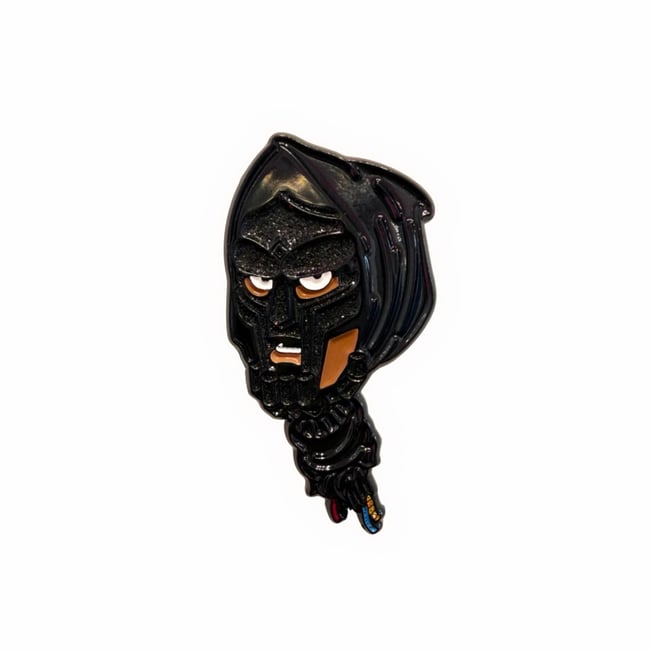 Hold Your Head Up Pin - MF DOOM BLACK MASK