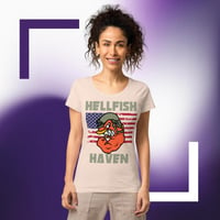 Image 1 of COLOR FLAG HELLFISH Women’s basic organic t-shirt 