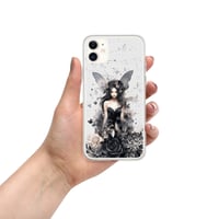 Image 6 of Dark Fairy and Flowers Goth Inspired Mystical Fantasy Clear Case for iPhone®