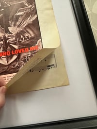 Image 3 of Nobody Does It Better, James Bond film, framed 1977 vintage sheet music