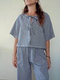 Image 1 of CAMICETTA VICHY NAVY