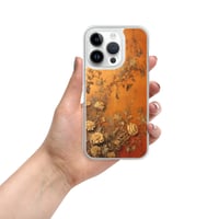 Image 23 of Baroque Goth Inspired Gold and Orange Textured Floral Look Clear Case for iPhone®