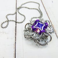 Image 2 of XL Purple Reign Capture Crystal Pendant 