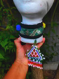 Image 4 of Fez choker pompom triangle