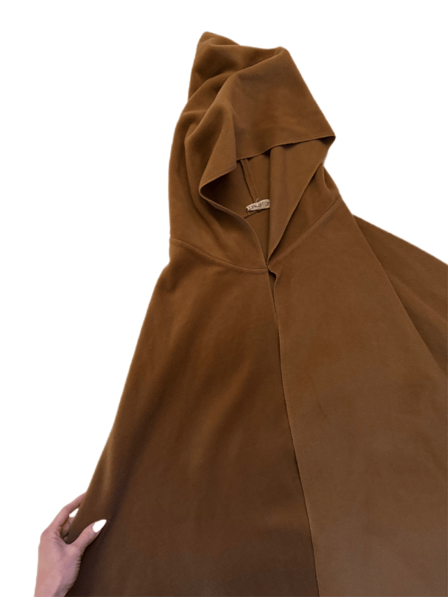 early 1970s Halston cashmere hooded cape coat