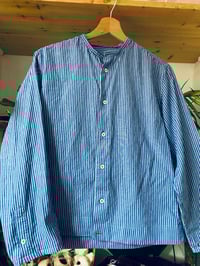 Image 2 of Blue- white stripes shirt