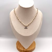 Image 2 of Silver Whale Tail Necklace