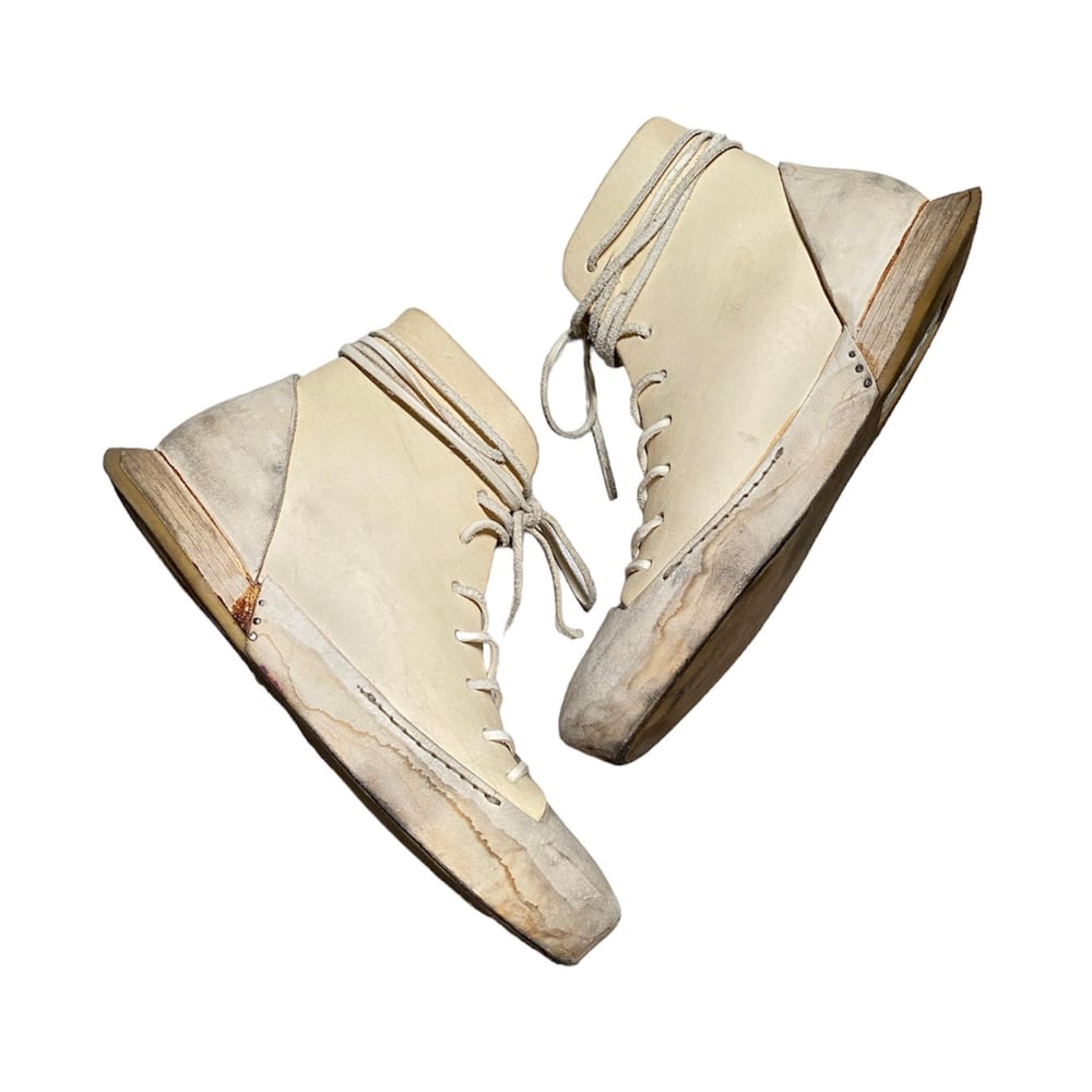 Nihomano Artisan Handmade High Top Leather Sneakers  