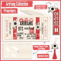 Image 1 of BTS Arirang Card Wallet and Charms ‼️PREORDER ‼️