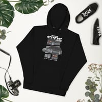 Image 3 of JDM Civic Shuttle Beagle Hoodie (Black Shuttle)