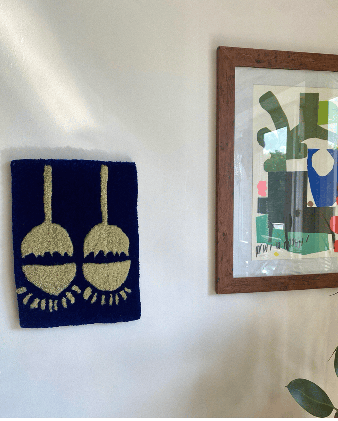 Image of Navy Mini wall hanging 