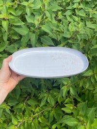 Image 1 of Turtle Debossed Decorated Oval Plate