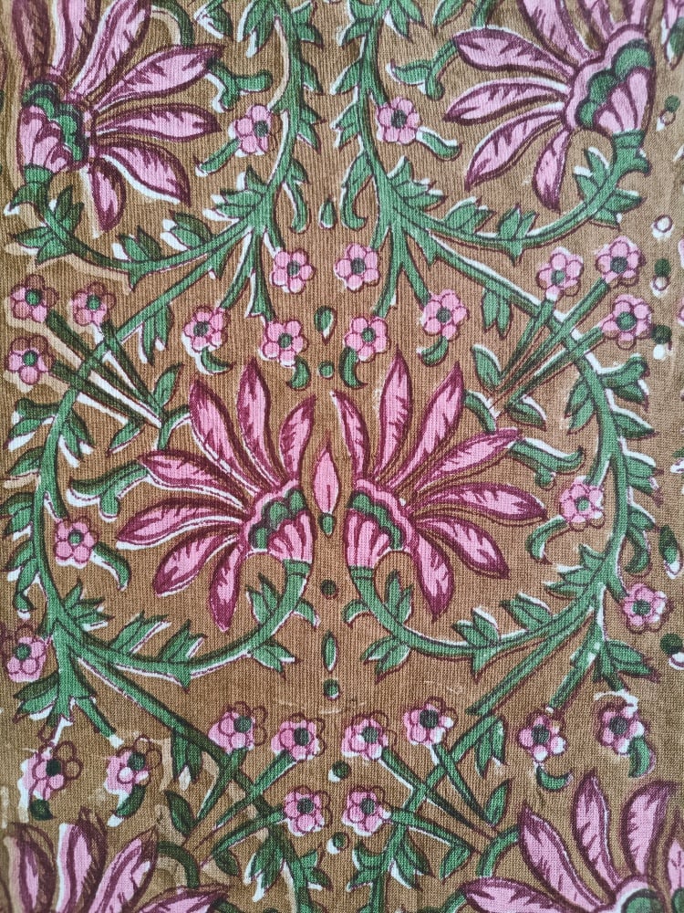 Image of Namasté fabric coeur fleuri